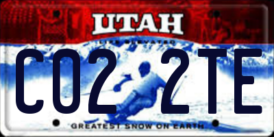 UT license plate C022TE