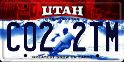 UT license plate C022TM