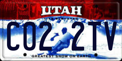 UT license plate C022TV