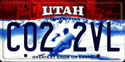 UT license plate C022VL