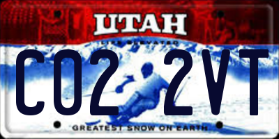 UT license plate C022VT
