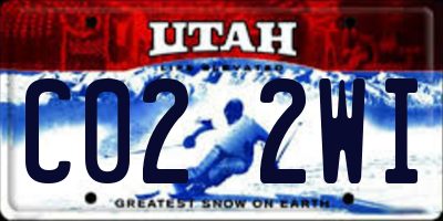 UT license plate C022WI