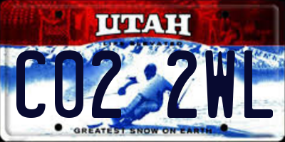UT license plate C022WL