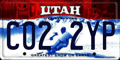 UT license plate C022YP