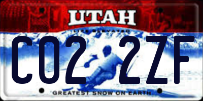 UT license plate C022ZF