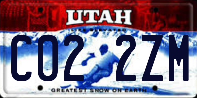 UT license plate C022ZM