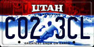 UT license plate C023CL