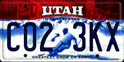 UT license plate C023KX