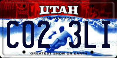 UT license plate C023LI