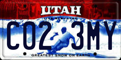 UT license plate C023MY