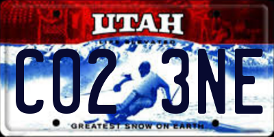 UT license plate C023NE