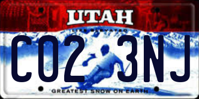 UT license plate C023NJ
