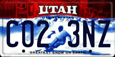 UT license plate C023NZ