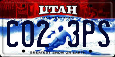 UT license plate C023PS