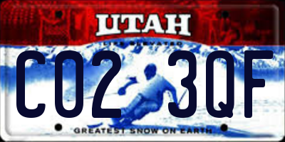 UT license plate C023QF