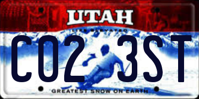 UT license plate C023ST
