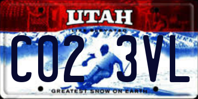 UT license plate C023VL