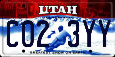 UT license plate C023YY
