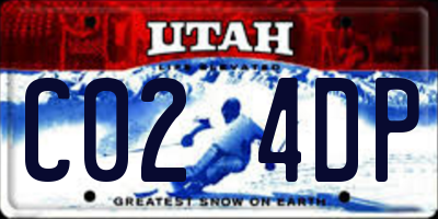 UT license plate C024DP