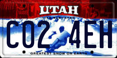 UT license plate C024EH