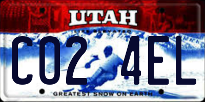 UT license plate C024EL