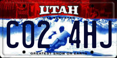 UT license plate C024HJ