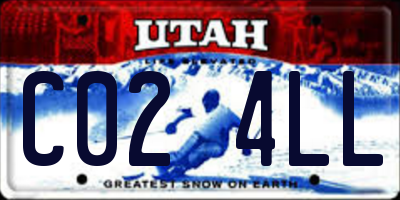 UT license plate C024LL