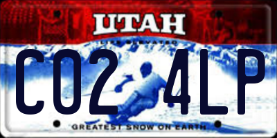 UT license plate C024LP