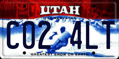 UT license plate C024LT