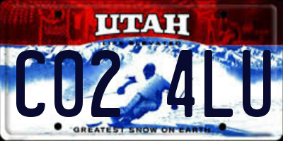 UT license plate C024LU