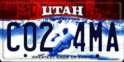 UT license plate C024MA