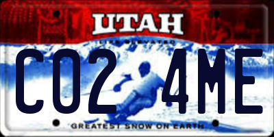 UT license plate C024ME