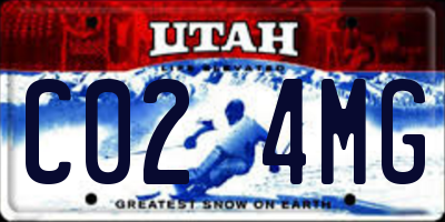 UT license plate C024MG