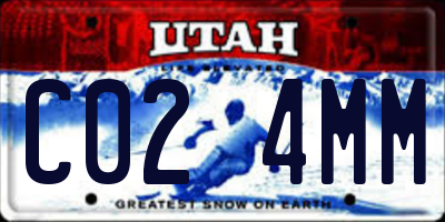 UT license plate C024MM