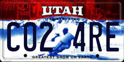 UT license plate C024RE