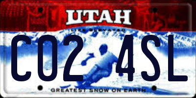 UT license plate C024SL