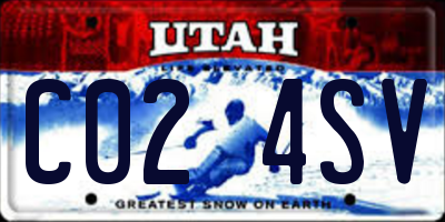 UT license plate C024SV