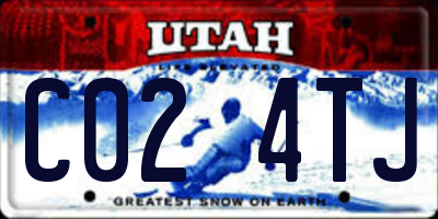 UT license plate C024TJ