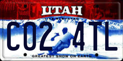 UT license plate C024TL