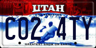 UT license plate C024TY