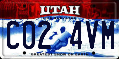 UT license plate C024VM