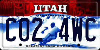 UT license plate C024WC