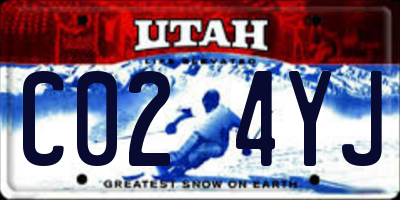 UT license plate C024YJ