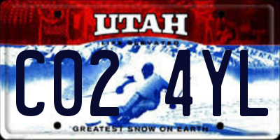 UT license plate C024YL
