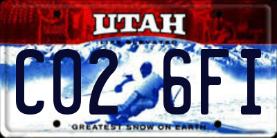 UT license plate C026FI
