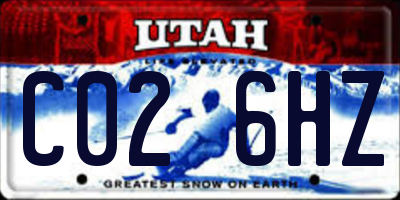 UT license plate C026HZ