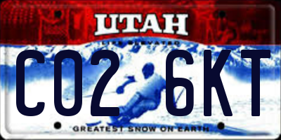 UT license plate C026KT