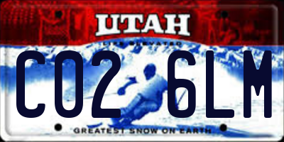 UT license plate C026LM