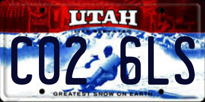 UT license plate C026LS