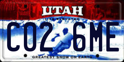 UT license plate C026ME